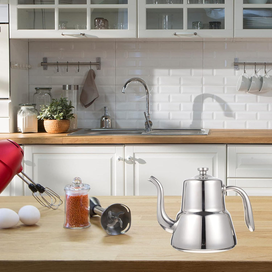 HEMOTON Kaffeetasse Edelstahl Teekanne mit Siebeinsatz Teekessel Wasserkocher Wasserkessel Induktion