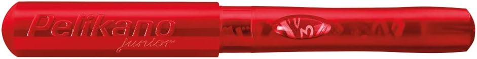 Pelikan Füller Pelikano Junior für Linkshänder, Feder L, 1 Set, rot rot für Linkshänder, rot fü