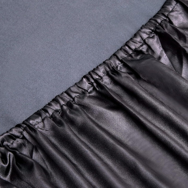 Vonty Satin-Bettlaken in voller Grösse, seidig weiches Satin-Bettlaken-Set, 1 Spannbetttuch mit tief