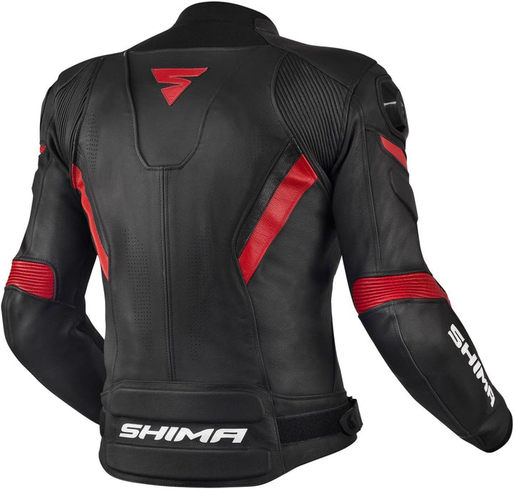 SHIMA CHASE Motorradjacke Herren -Sport Biker Lederjacke Männer Belüftet Sommer mit Schulter Schleif