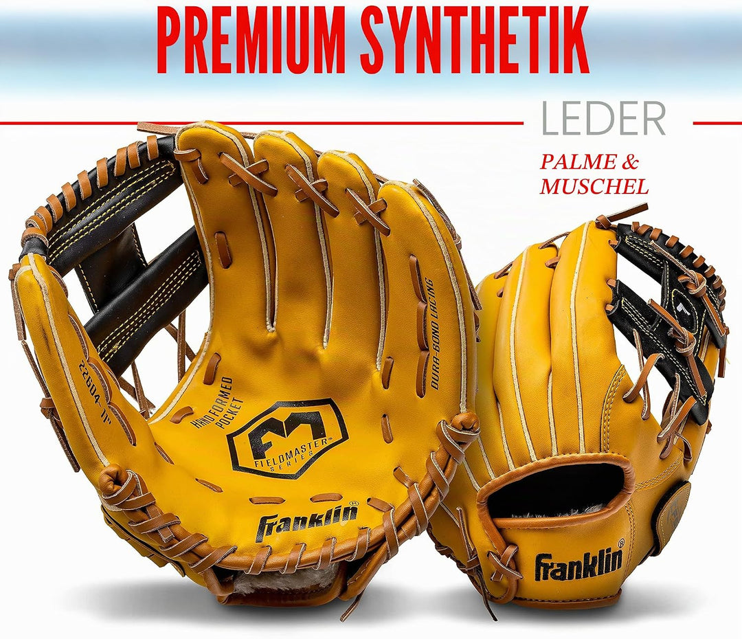 Franklin Sports Field Master Series Baseballhandschuh 28 cm Rechte Hand Wurf, 28 cm Rechte Hand Wurf