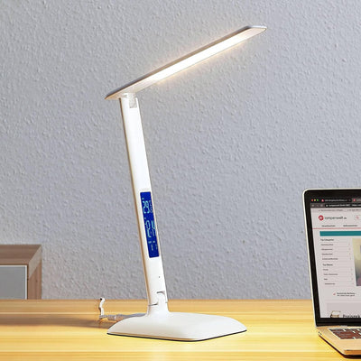 Lindby LED Tischlampe 'Ludmilla' dimmbar (Modern) in Weiss u.a. für Arbeitszimmer & Büro (1 flammig,