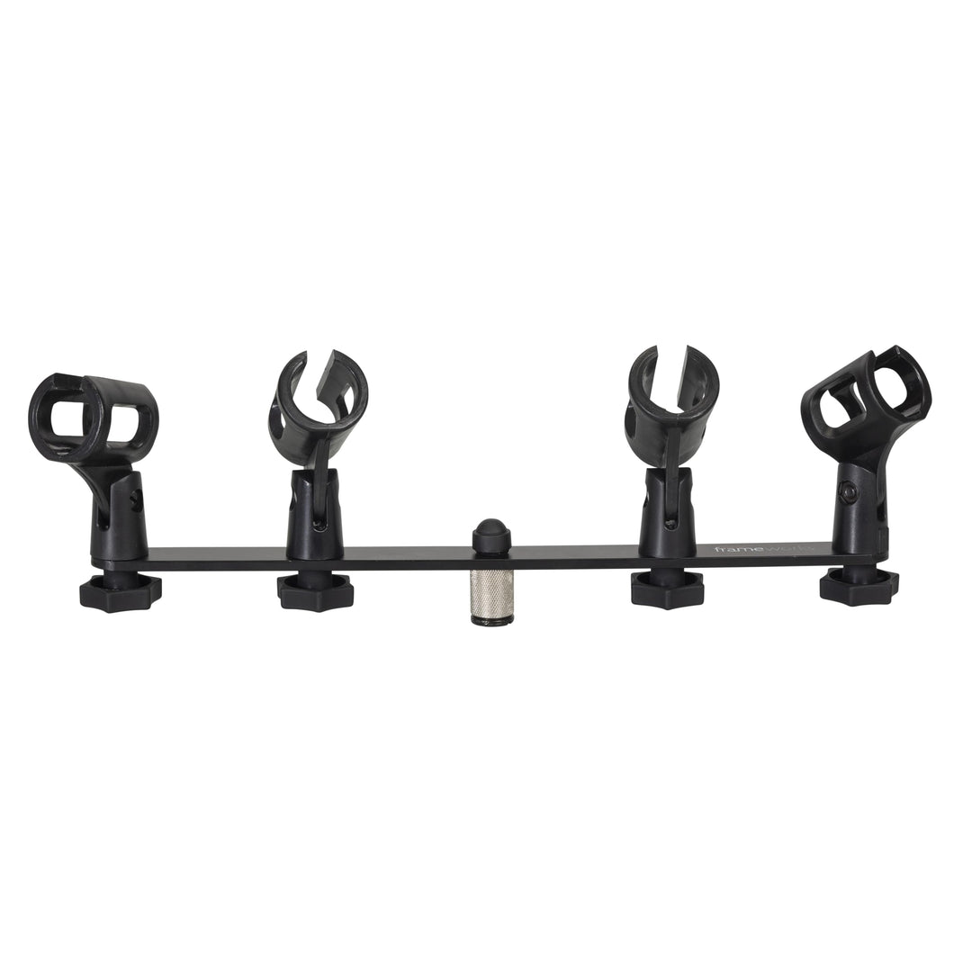 Gator Frameworks Befestigungsstange für 1–4 Mikrofone mit 5/8-Zoll-Standardgewinde, passend für die