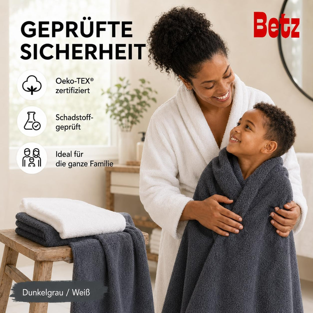 Betz 12 TLG. Handtuch Set Berlin 100% Baumwolle 2 Liegetücher 4 Handtücher 2 Gästetücher 2 Seiflappe