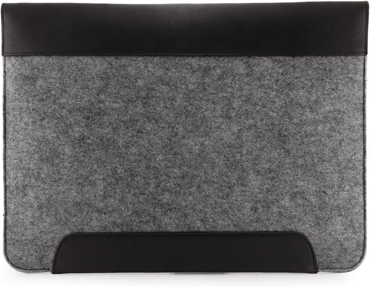 MegaGear MacBook-Tasche aus echtem Leder und Fleece, Laptop-Hülle für MacBook Pro und MacBook Air Hü