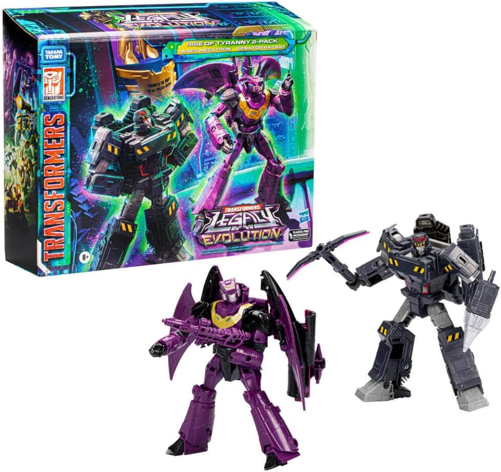 Transformers Legacy Evolution Humble Origins 2er-Pack Senator Shockwave (17,5 cm) & Data Clerk Orion