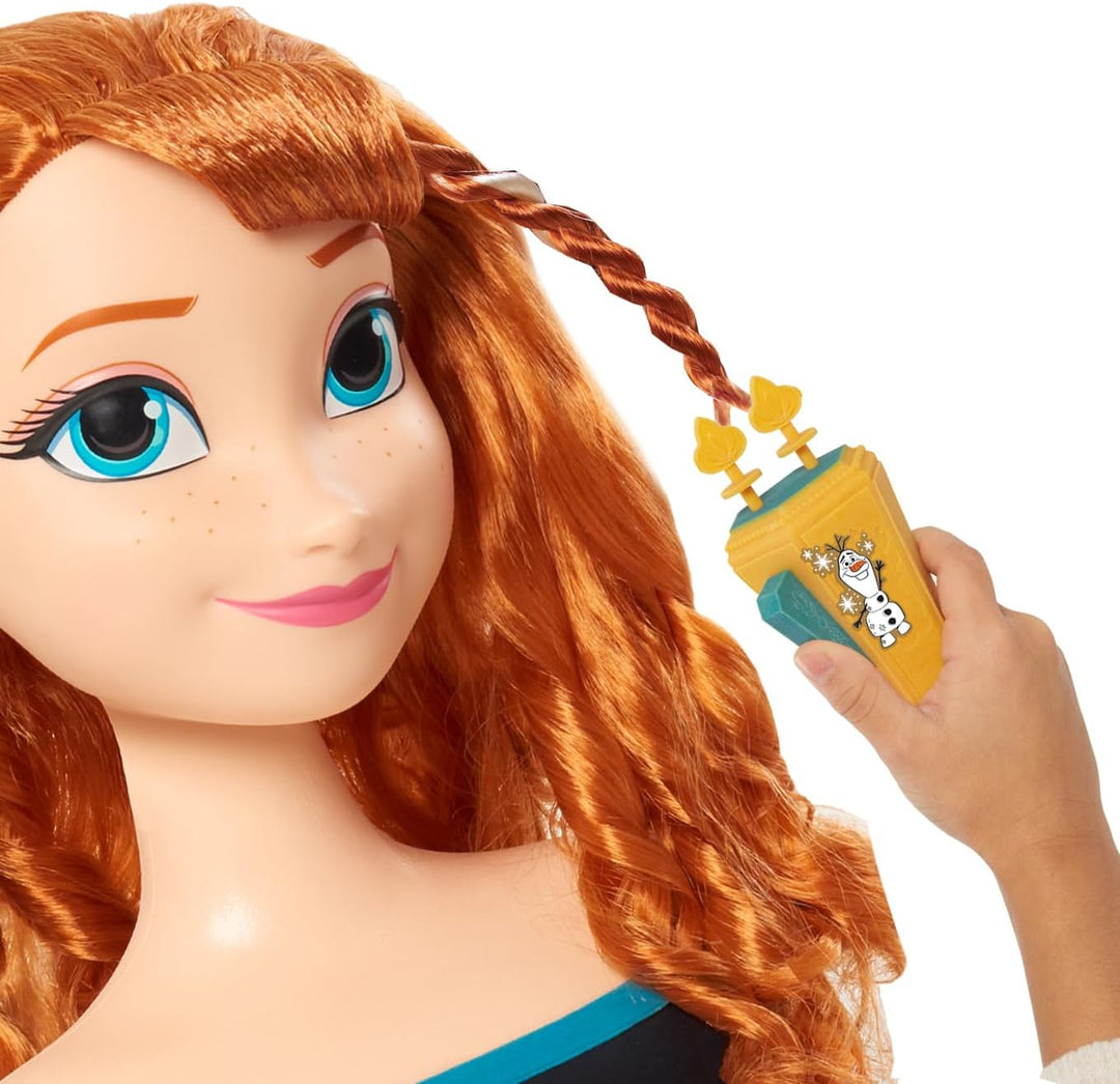 JP Disney Styling Frozen 2 Deluxe Anna Styling Head, FRND7000, Deluxe Anna