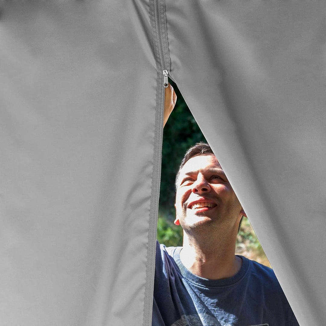 TOOLPORT 4 Seitenteile für Gartenpavillon Sunset Premium 3x4 m - Polyester ca. 180 g/m² - mit Reissv