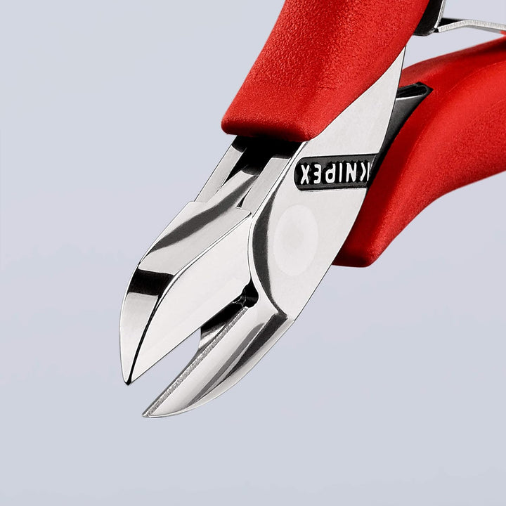 Knipex Elektronik-Seitenschneider mit Kunststoff überzogen 115 mm (SB-Karte/Blister) 77 01 115 SB ru