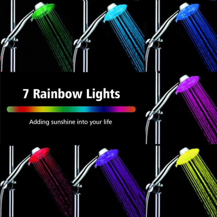 Led Duschkopf Wassersparender, Grosser Handbrause Farbwechsel Duschköpfe (Handbrausen 7 Farben änder