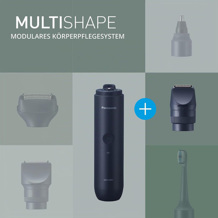 Panasonic MULTISHAPE modulares Körperpflege-System ER-CTN1, Bart- und Haartrimmer für Männer mit wie