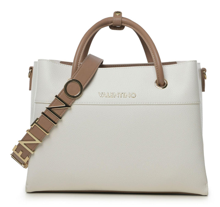 Valentino Damen Zero Re TASCHE (1er Pack), Bianco/Cuoio