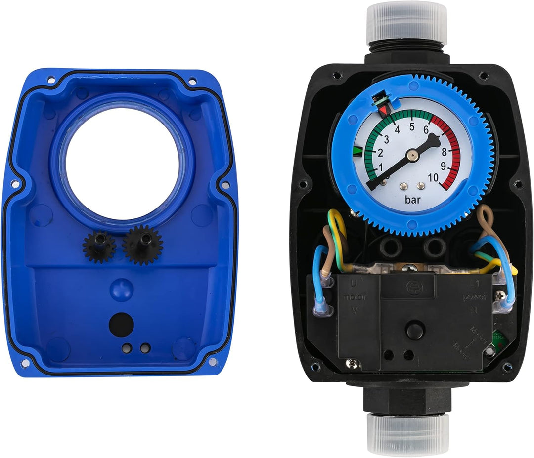 Pumpensteuerung Druckschalter mit Manometer Druckwächter einstelbar 6-2 Automatic-Controller Durchfl