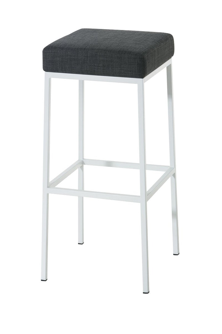 CLP Barhocker MONTREAL mit Stoffbezug | Thekenhocker mit einer Sitzhöhe von 80 cm | Gepolsterte Sitz