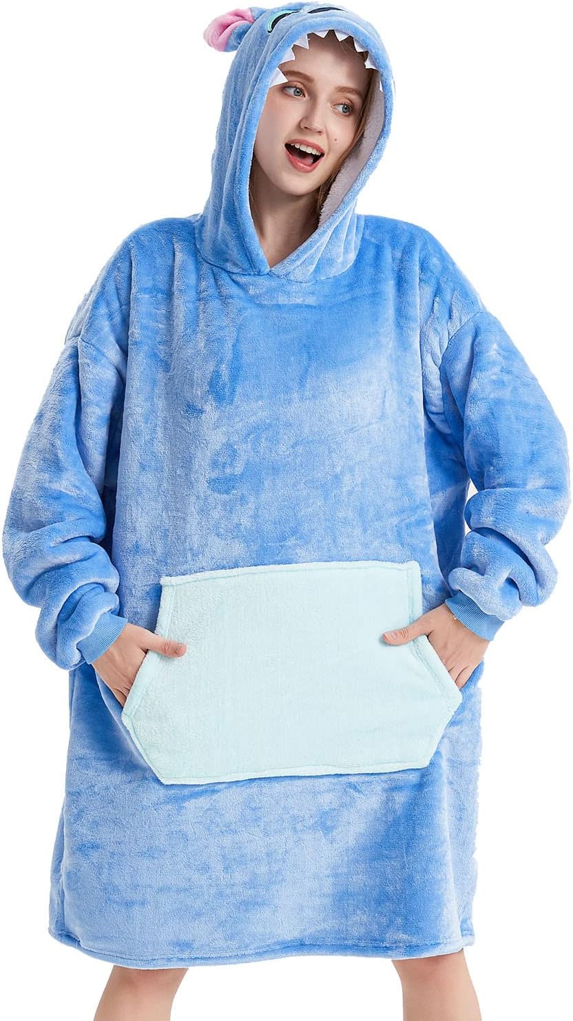 Unisex Kapuzenpullover, Panda, grosser Pullover, Bademantel, Tiermotiv, Mikrofaser, Flanell, Panda,