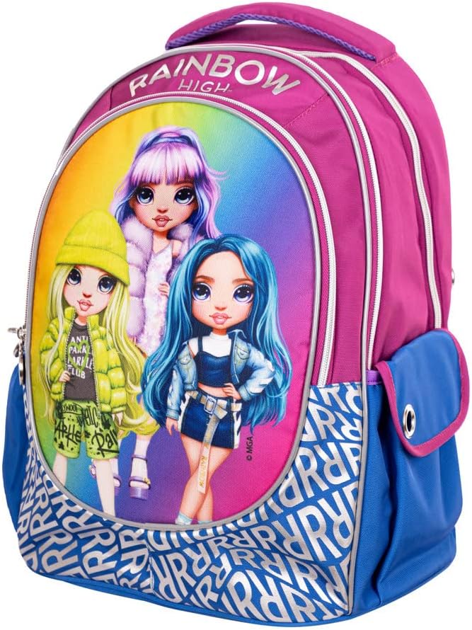 Goldkids Set 9er Rainbow High Motiv Schulranzen Ranzen Federmappe Turnbeutel Brotdose Trinkflasche S