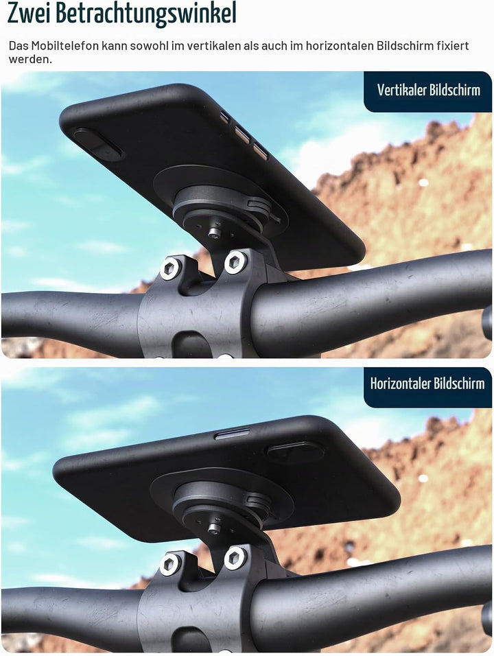 sincetop Handyhalterung Fahrrad,Mountainbike-Vorbau Handyhalter,Universelle Aluminium Stengel Lenker
