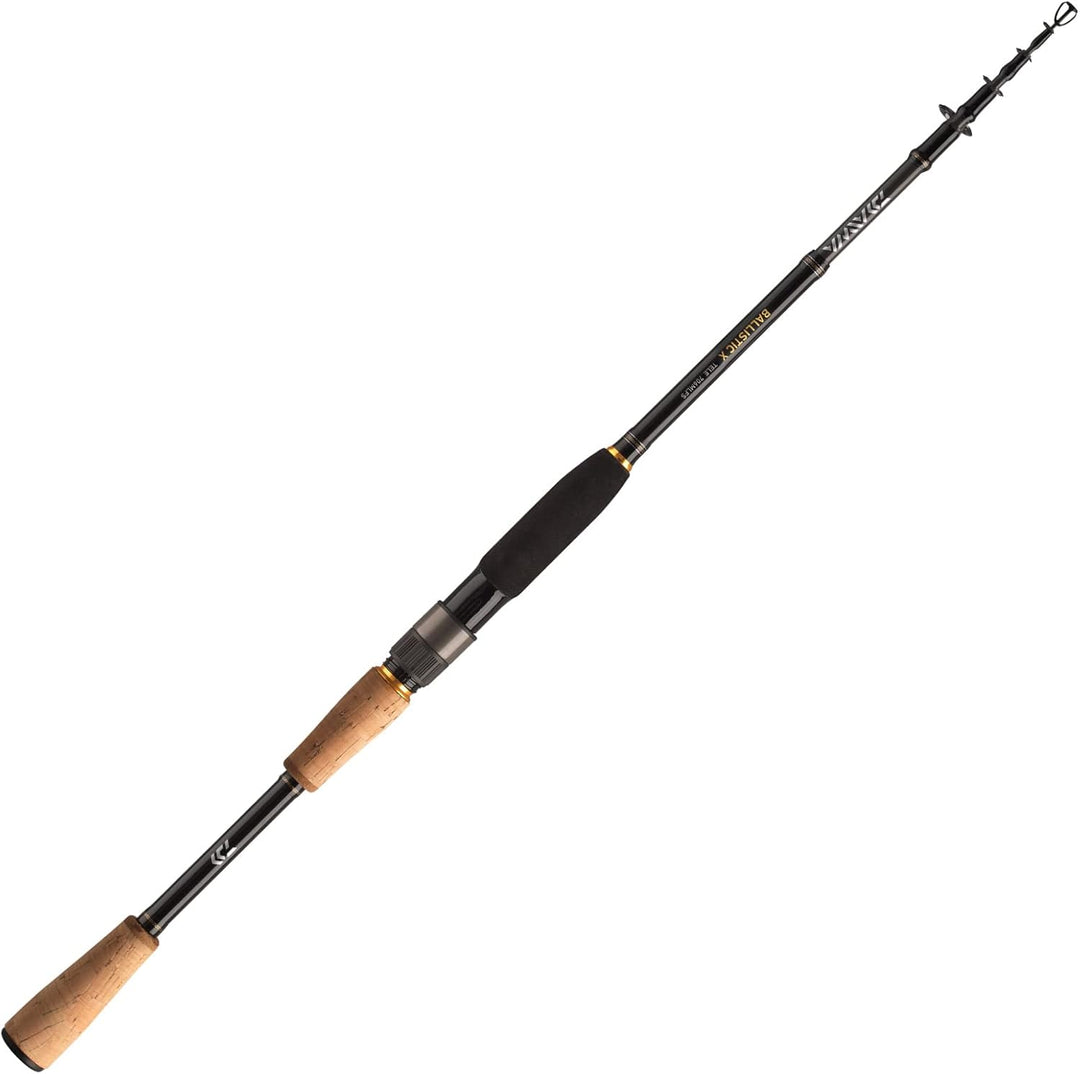 DAIWA 2021 Ballistic X Tele Spin, Teleskop-Spinn-Angelrute 6.89 Ft / 0.25-0.74 oz, 6.89 Ft / 0.25-0.