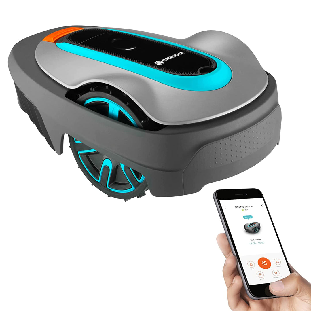 Gardena SILENO city: Mähroboter bis 500 m² Rasenfläche, Bluetooth-App bedienbar, Schnitthöhe 20 - 50