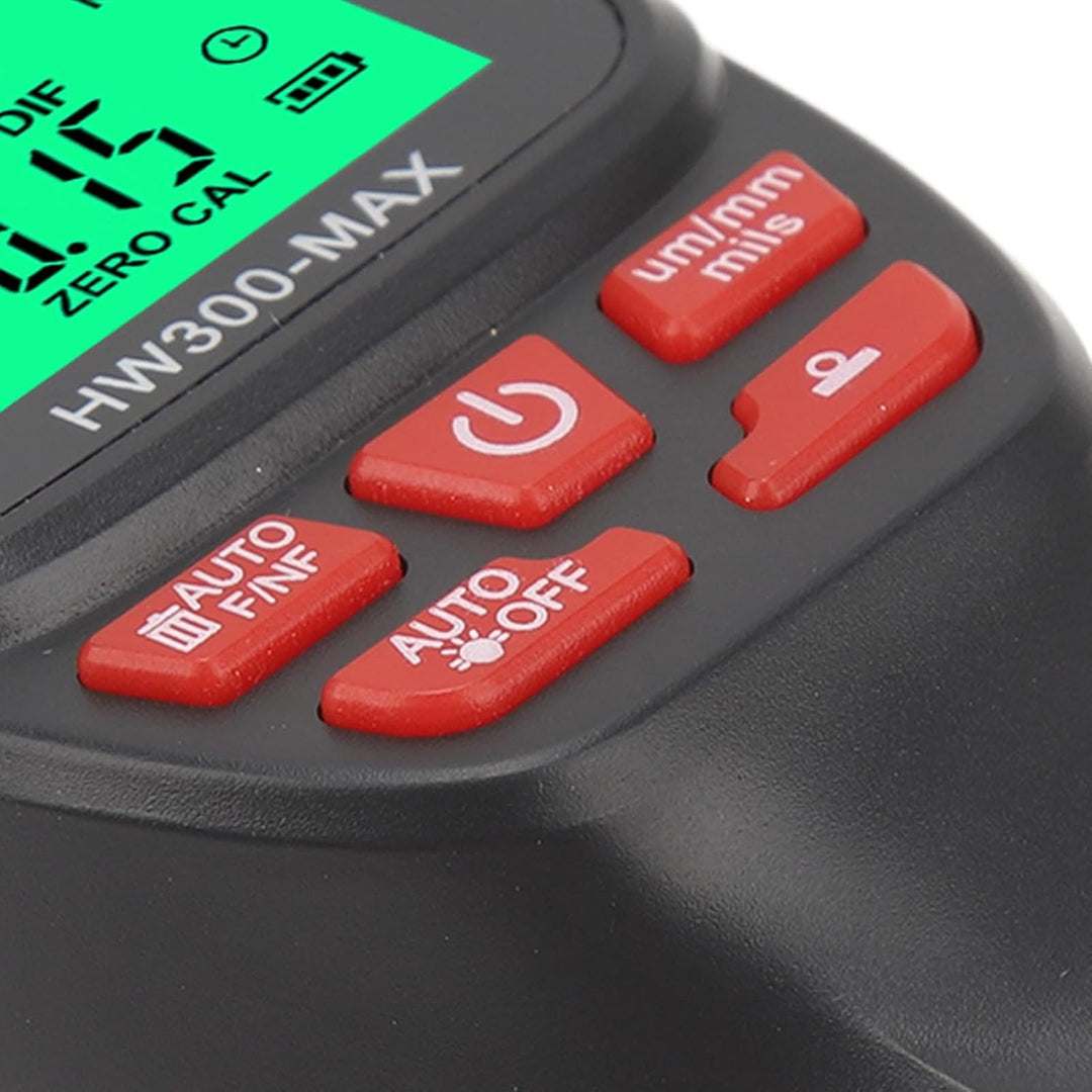Lackdickenmessgerät, Hochpräzises Digitales 6-FilmMessgerät für Metall 0-2000 um Meter Auto e Schwar