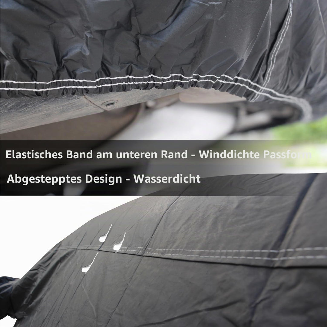 BEXITA Auto Abdeckplane wasserdichte SUV Autoabdeckung mit Baumwollfutter Autoplane für Regen Sonne
