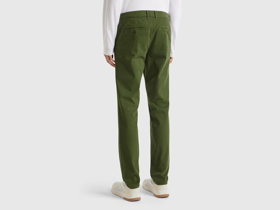 United Colors of Benetton Herren Hose 40 Grün, 40 Grün