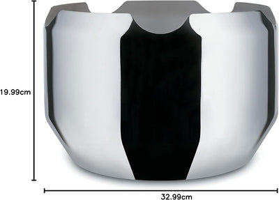 Alessi Schale, Edelstahl, Silber, 10.5 x 35 x 27 cm