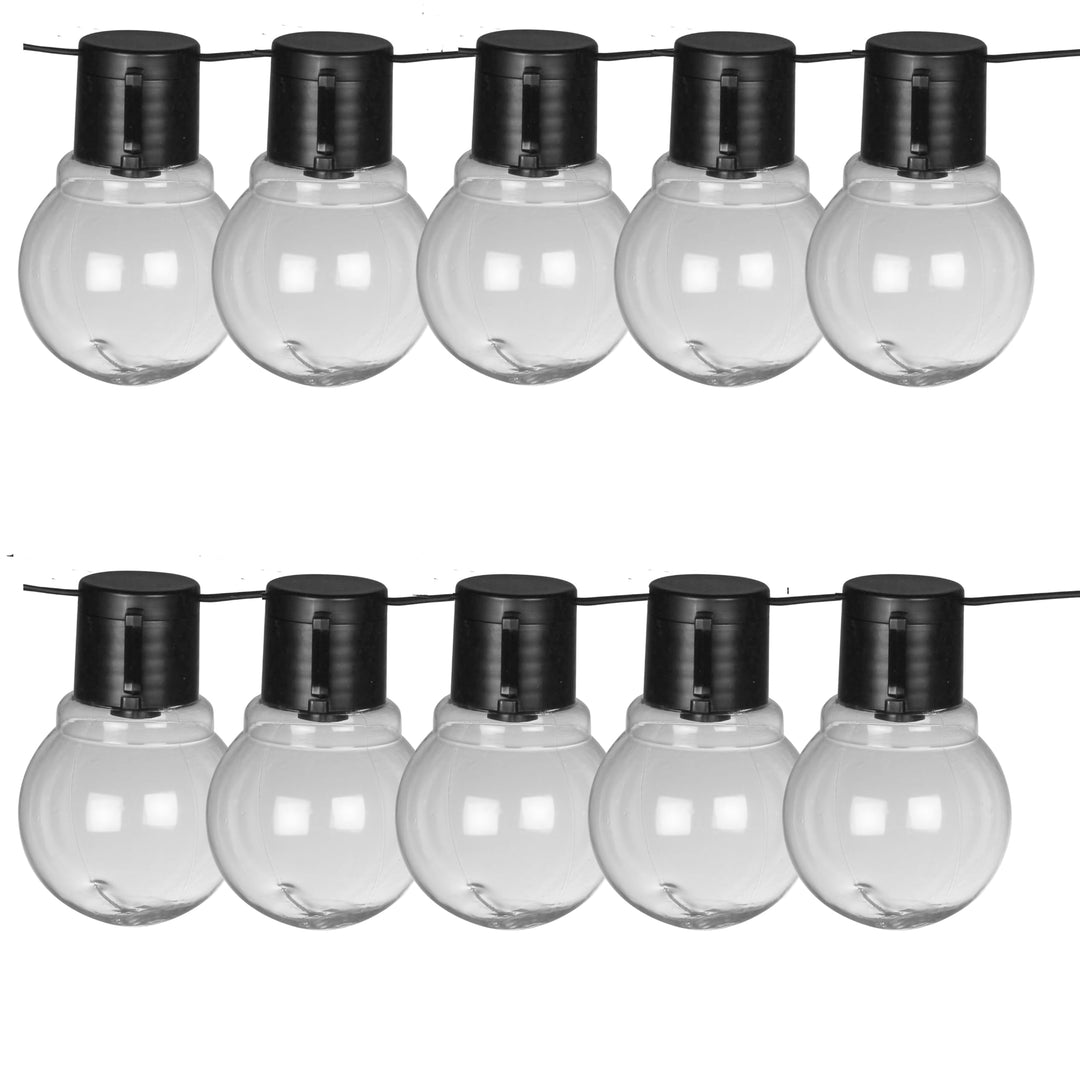 Luxform Menorca Solar-LED-Lichterkette, silberfarben