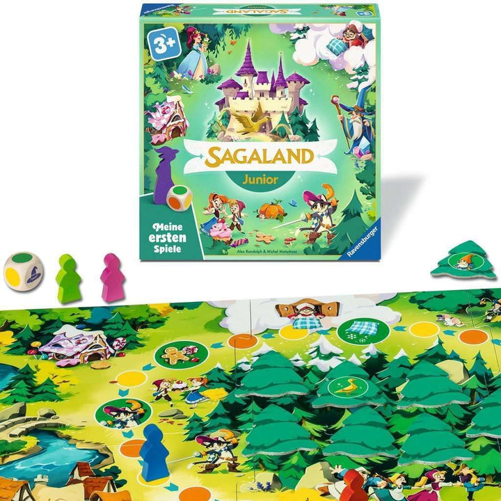 Ravensburger 12010007 Sagaland Junior - Meine ersten Spiele: Kinderspiel, Spiele 3 ab 3 Jahren, für