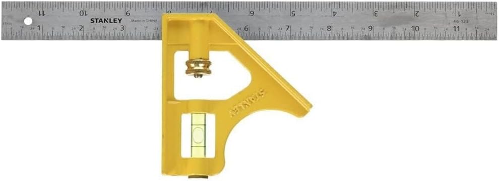 Stanley 46-123 30,5 cm Kombinationswinkel für Bauunternehmer, Quadrat