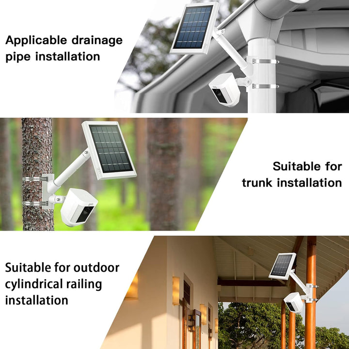 HOLACA 2-in-1-Mastenhalterung für Ring-Solarpanel, Spotlight Cam Akku und Stick Up Cam/Pro Akku Zube
