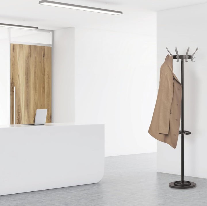 UNILUX Garderobenständer Cypres, 170 cm, schwarz, Schwarz