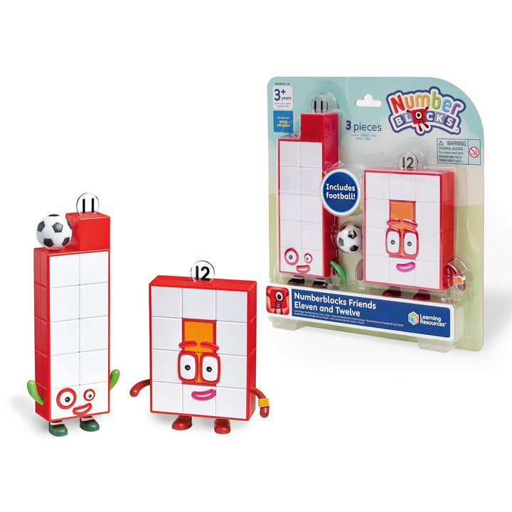 Learning Resources Numberblocks Elf und Zwölf Figurenset, Lernspielzeug, Mathe, Zählen, Fantasievoll