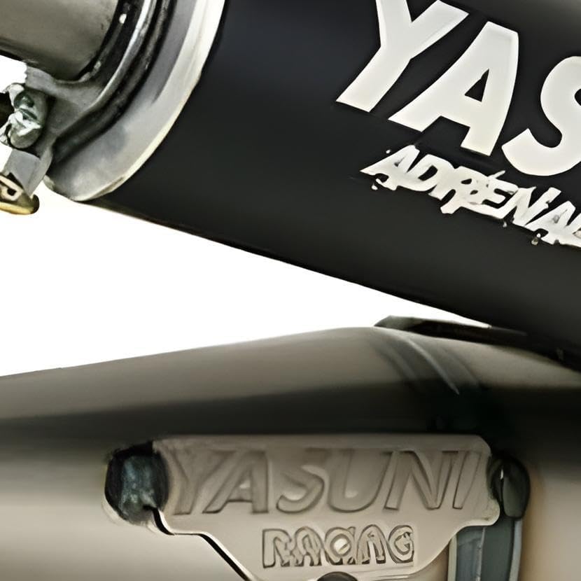 Auspuff Yasuni Carrera 16 schwarz für Piaggio