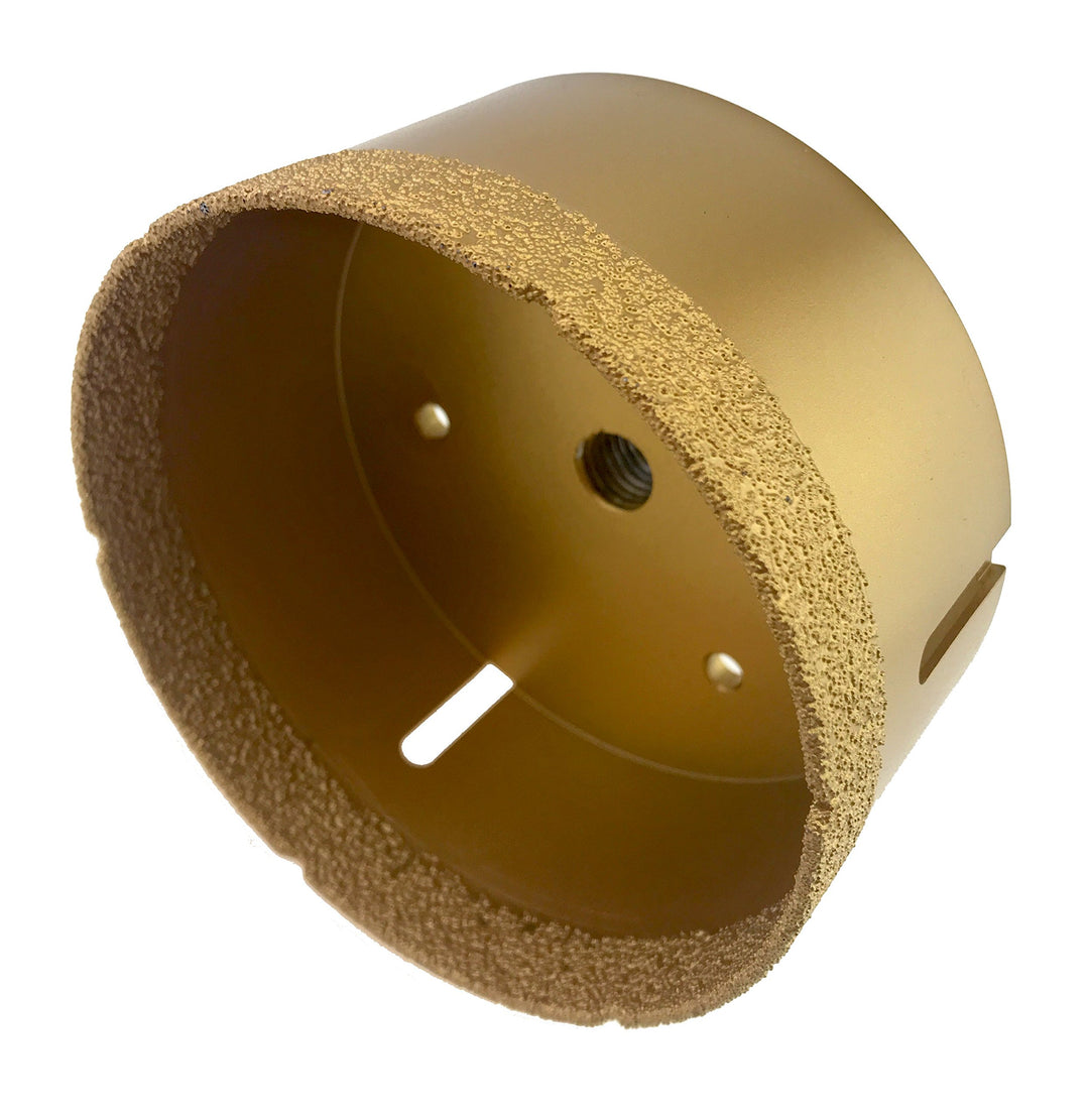 PRODIAMANT Profi Fliesenbohrer Fliese 100 mm x M14 Diamantbohrer Winkelschleifer für trockenbohren i