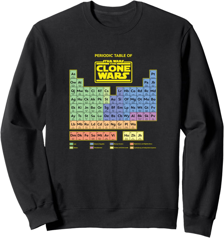 Star Wars Clone Wars Periodic Table Sweatshirt