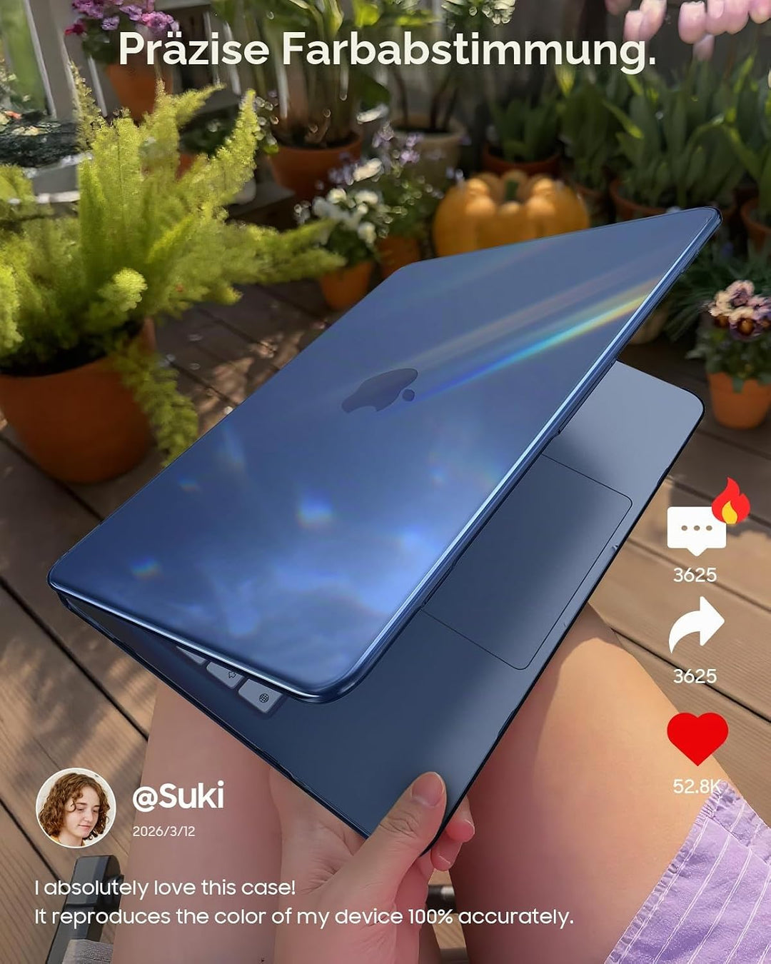 Fintie Hülle Kompatibel mit MacBook Neo 13 Zoll A3404 mit A18 Pro Chip 2026, Ultradünne Hartschale S