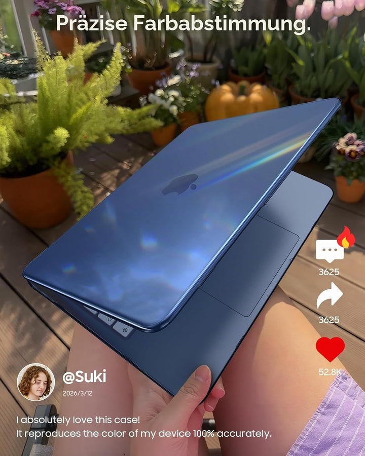 Fintie Hülle Kompatibel mit MacBook Neo 13 Zoll A3404 mit A18 Pro Chip 2026, Ultradünne Hartschale S