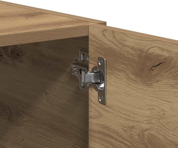 vidaXL Wandschrank Artisan-Eiche 80x39x40 cm Holzwerkstoff, TV-Hängeschrank, TV-Hängeschränke, schwe