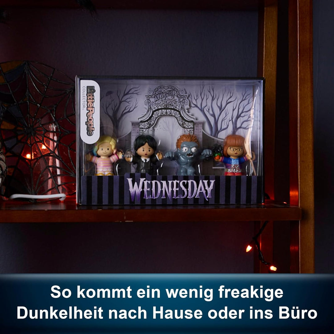 Little People Collector Wednesday Sonderedition Figurenset mit 4 Charakteren in Einer Präsentationsb