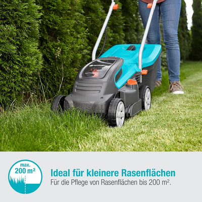 Gardena Akku-Rasenmäher PowerMax 32/36V P4A Ready-To-Use Set: Rasenmäher bis 200 m², 32 cm Schnittbr