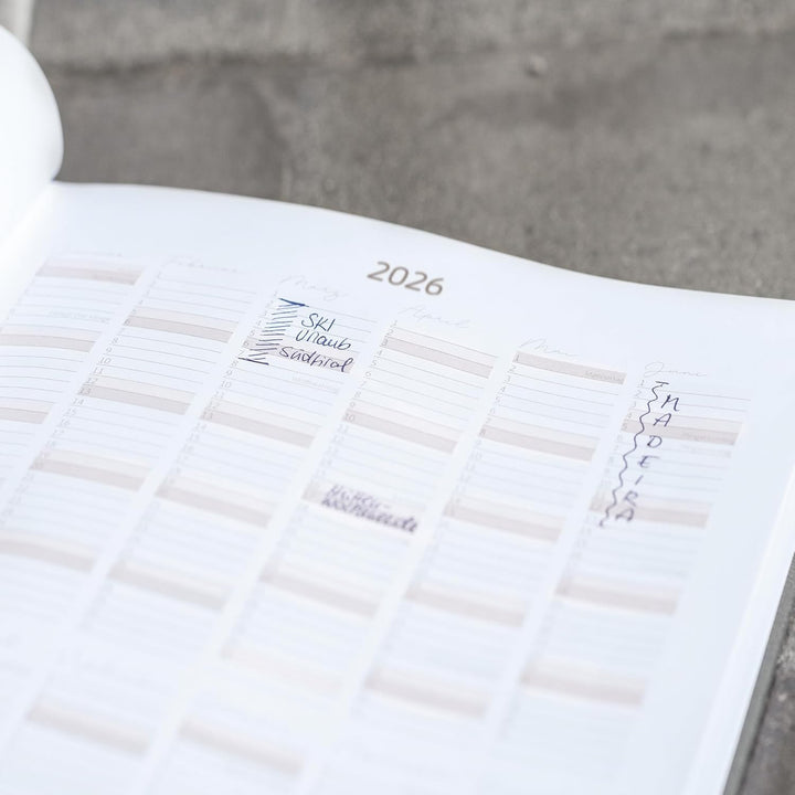 rido/idé 10-Jahres-Kalender Premium 2025-2034 „10 Years of Moments“ | A4, Kunstleder