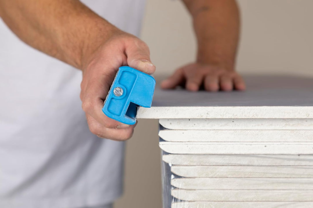 Knauf Kantenhobel mit 1 Arbeitsklinge und 3 Ersatzklingen – Gips-Hobel zum exakten Anfasen von Gipsf