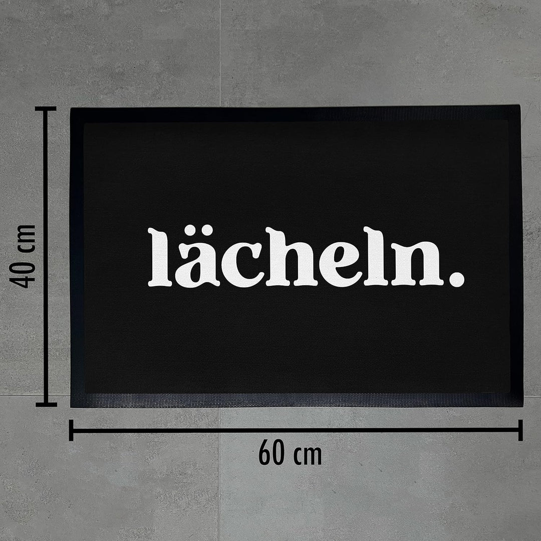 Trendation - Lächeln Fussmatte Aussen und Innenbereich 60x40 cm