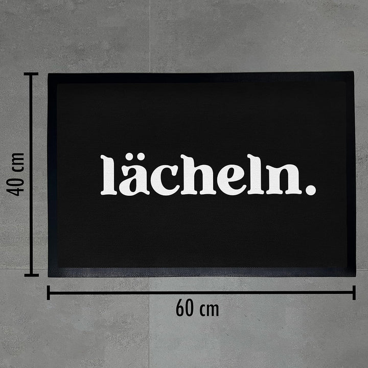 Trendation - Lächeln Fussmatte Aussen und Innenbereich 60x40 cm