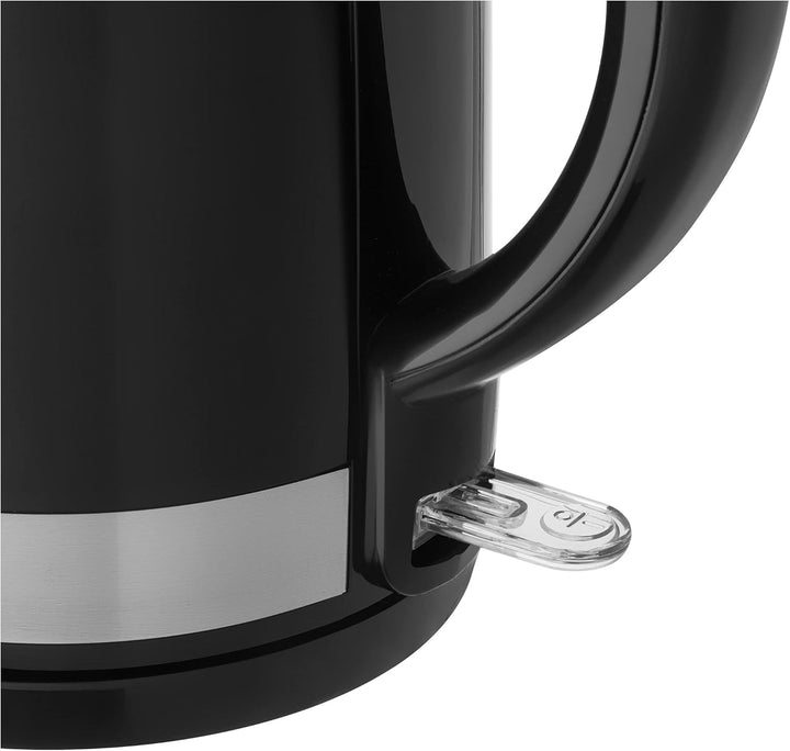 SENCOR SWK 1749BK Wasserkocher, 2200 Watt, Volumen 1,7 L, Schwarz, Schwarz