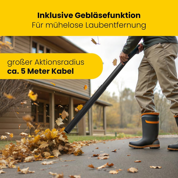 Bomann Nass Trockensauger 3in1,Nasssauger u. Gebläsefunktion,20L Tank,extra langes Kabel(5m) inkl. a