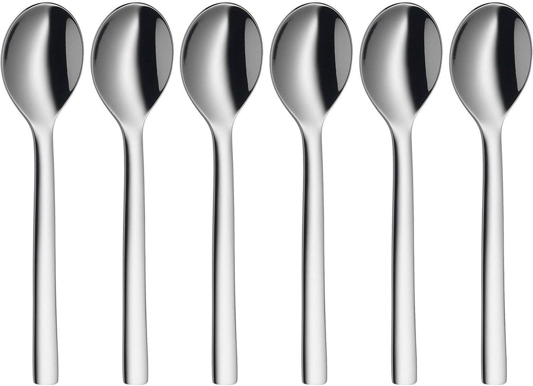 WMF Nuova Obst-/ Kuchenbesteck 13-teilig, für 6 Personen, Kaffeelöffel, Kuchengabel, Tortenheber, Cr