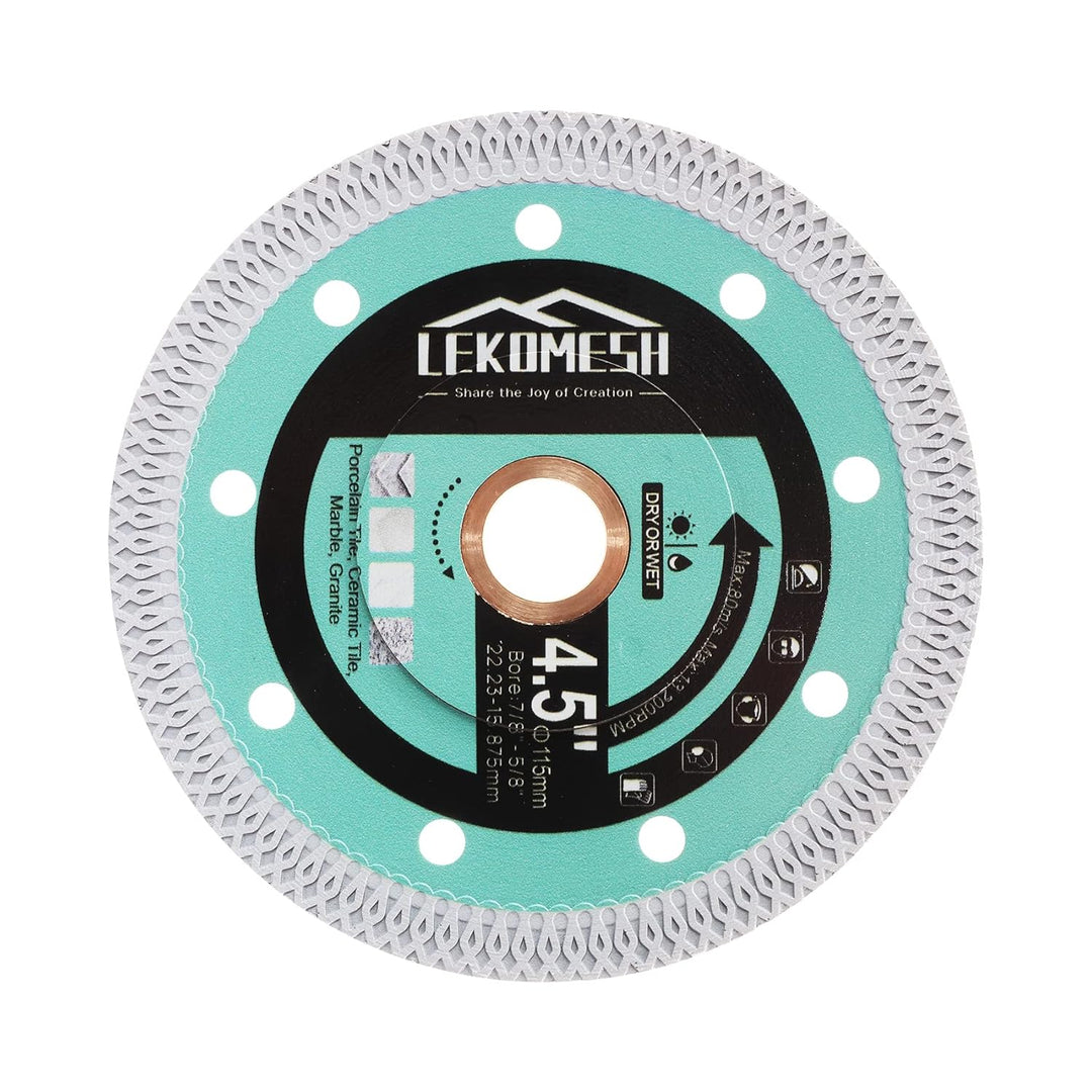 Diamant Fliesenscheibe 115 x 22,23mm Diamant-Trennscheibe - LEKOMESH Diamant Fliesen Sägeblatt, für