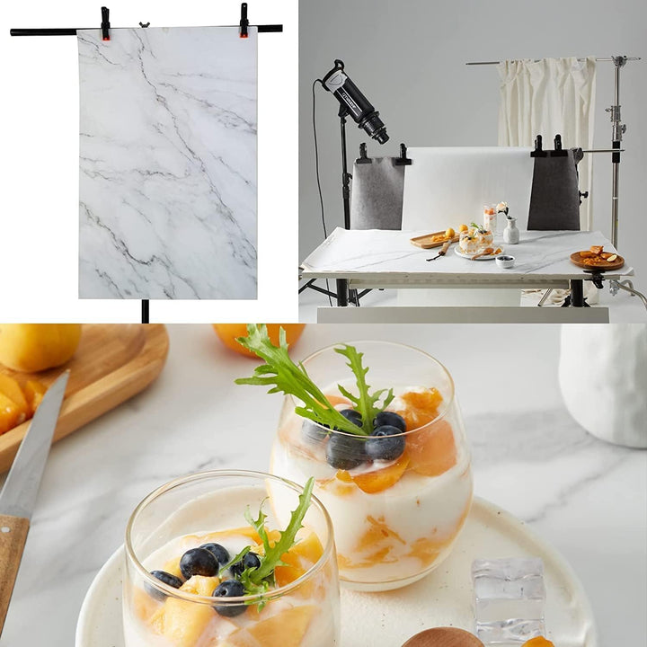 7PCS 14Patterns Photography Gradual Background Paper Without Stand, Double-Sided Waterproof Reusable